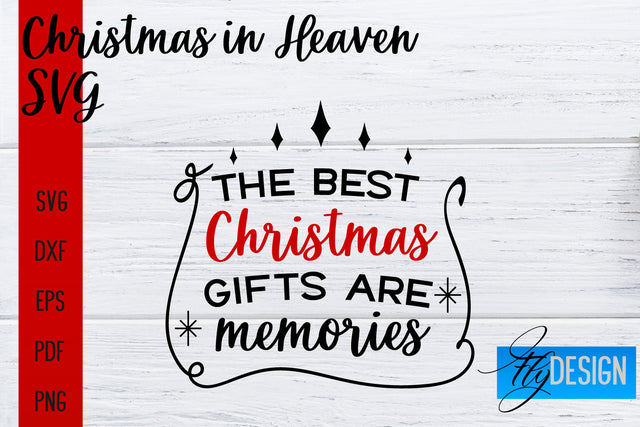 Christmas in Heaven SVG | Christmas Memorial SVG SVG Fly Design 