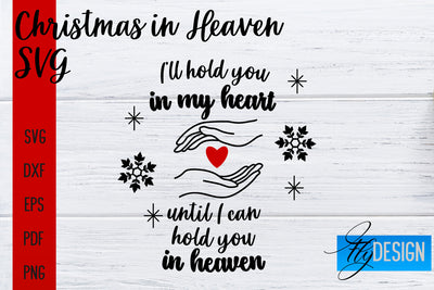 Christmas in Heaven SVG | Christmas Memorial SVG SVG Fly Design 