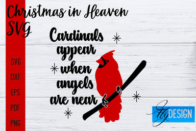 Christmas in Heaven SVG | Christmas Memorial SVG SVG Fly Design 