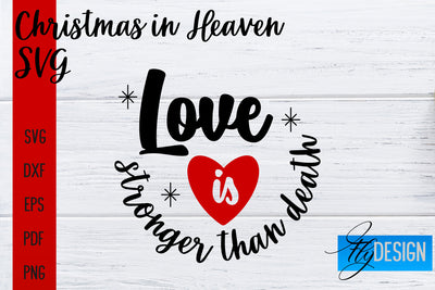 Christmas in Heaven SVG | Christmas Memorial SVG SVG Fly Design 