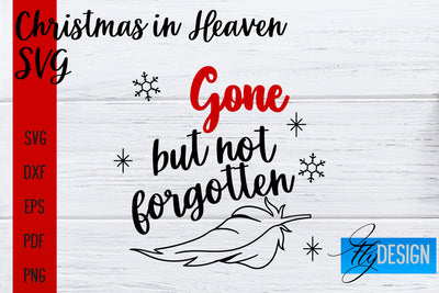 Christmas in Heaven SVG | Christmas Memorial SVG SVG Fly Design 