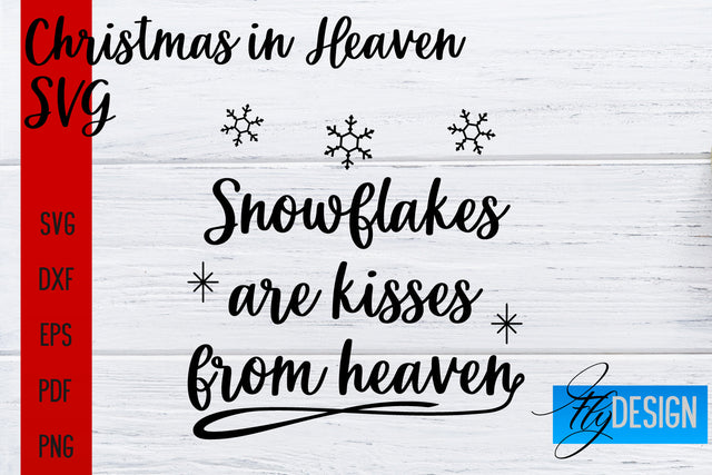 Christmas in Heaven SVG | Christmas Memorial SVG SVG Fly Design 