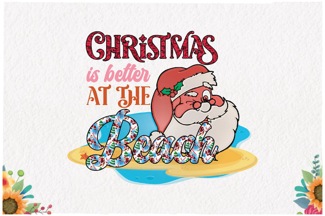 Christmas in July Better at the Beach Sublimation Sublimation Jagonath Roy 