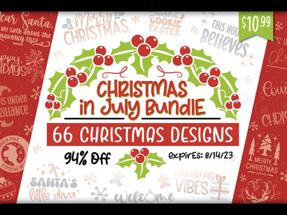 Christmas In July Bundle - Limited Time Deal Bundle So Fontsy Design Shop 