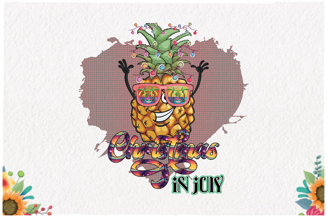 Christmas in July Dabbing Pineapple Sublimation Sublimation Jagonath Roy 