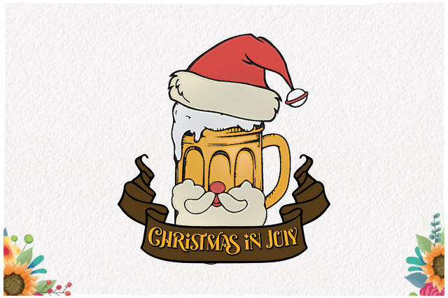 Christmas in July Drink Beer Sublimation Sublimation Jagonath Roy 