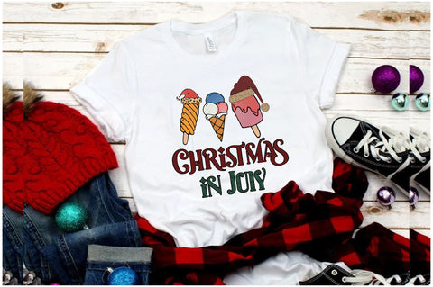 Christmas in July Funny Ice Cream Sublimation Sublimation Jagonath Roy 