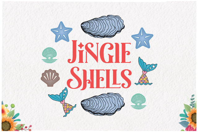 Christmas in July Jingle Shells Sublimation Sublimation Jagonath Roy 