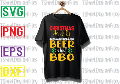 Christmas In July No Milk And Cookies Just Beer And BBQ Svg, Barbecue Quotes Svg, BBQ Svg, Grill Svg, BBQ Timer Svg, Grill Master Svg, Png, Eps, Dxf Files SVG DesignTShirt 