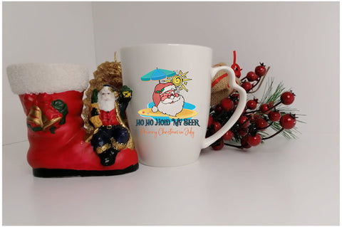 Christmas in July Santa Hold My Beer Sublimation Sublimation Jagonath Roy 