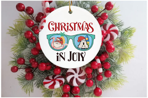 Christmas in July Santa Sunglasses Sublimation Sublimation Jagonath Roy 