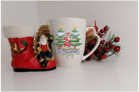 Christmas in July Santa Surfing Sublimation Sublimation Jagonath Roy 
