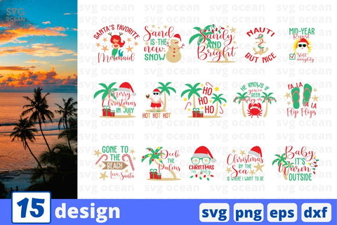 Christmas in July SVG Bundle SVG SvgOcean 