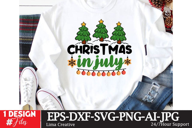 Christmas In JUly SVG Cute File, Christmas In July T-shirt Desgin,Christmas In July Sublimation SVG Insomnia Std 