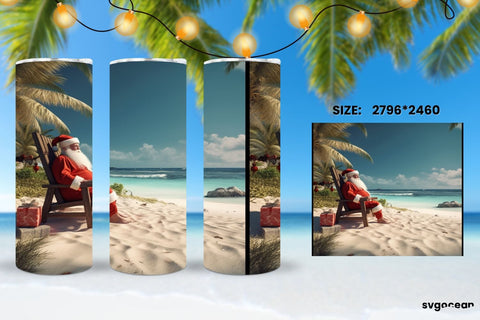 Christmas in July Tumbler Sublimation Sublimation SvgOcean 