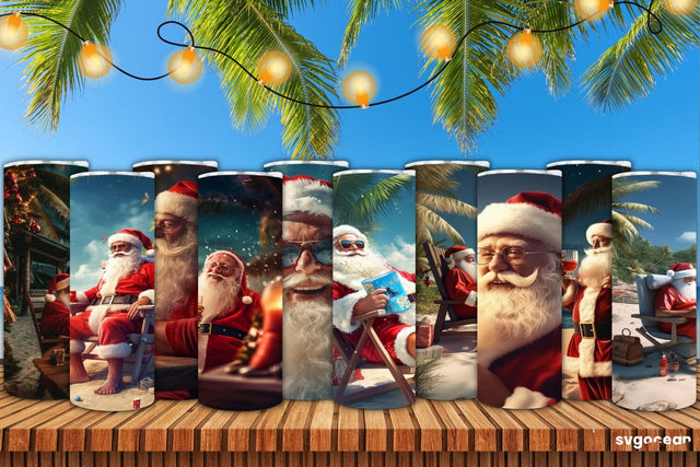 Christmas in July Tumbler Sublimation Sublimation SvgOcean 