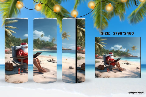 Christmas in July Tumbler Sublimation Sublimation SvgOcean 