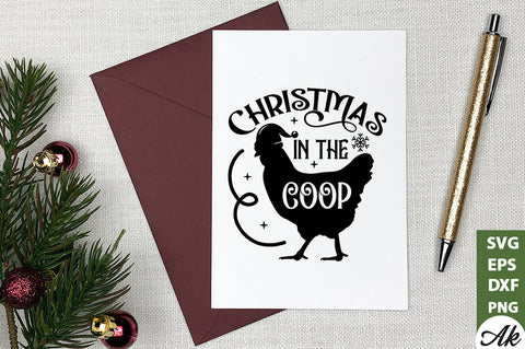 Christmas in the coop SVG SVG akazaddesign 