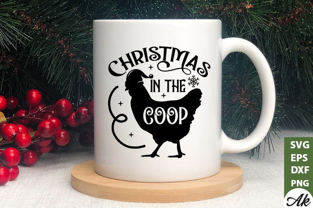 Christmas in the coop SVG SVG akazaddesign 