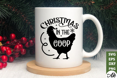 Christmas in the coop SVG SVG akazaddesign 