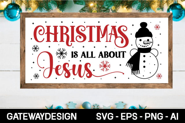Christmas Is All About Jesus Svg Design SVG designmaster24 