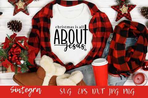 Christmas is All About Jesus SVG Free For Commercial Use SVG Sintegra 