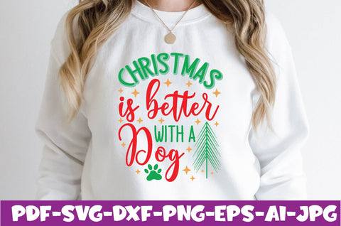 christmas is better with a dog SVG farhad farhad 