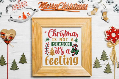 Christmas is not a season its a feeling SVG Angelina750 