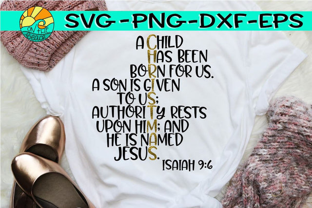 Christmas - Isaiah -SVG - DXF - EPS - PNG SVG On the Beach Boutique 