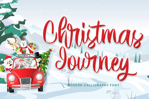 Christmas Journey Font Letterara 