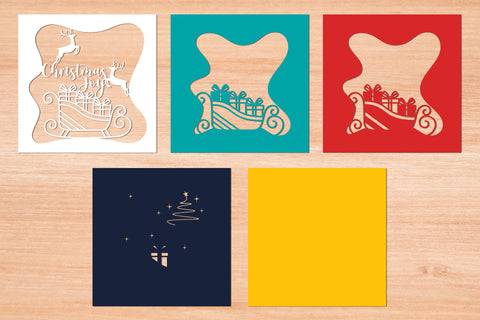 Christmas Joy - 3D Layered Paper Cut SVG 5 SVG Slim Studio 