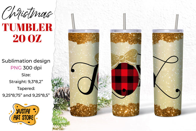 Christmas Joy tumbler sublimation wrap shine, gold glitter Sublimation Yustaf Art Store 