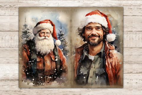 Christmas Junk Journal Page | Xmas Scrapbook Paper SVG GlamArtZhanna 