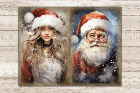 Christmas Junk Journal Page | Xmas Scrapbook Paper SVG GlamArtZhanna 