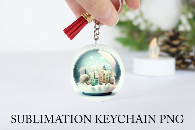 Christmas Keychain PNG. Keychain Sublimation. Old Town Sublimation Olga Terlyanskaya 