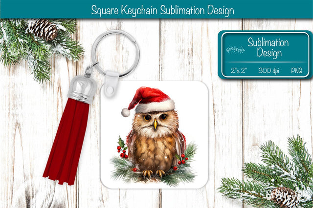 Christmas Keychain PNG Sublimation Christmas Cute Animal PNG Sublimation Createya Design 