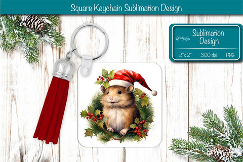 Christmas Keychain PNG Sublimation Christmas Cute Animal PNG Sublimation Createya Design 