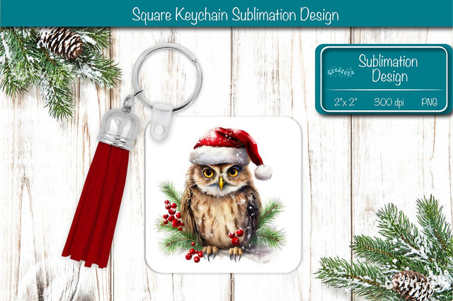 Christmas Keychain PNG Sublimation Christmas Cute Animal PNG Sublimation Createya Design 