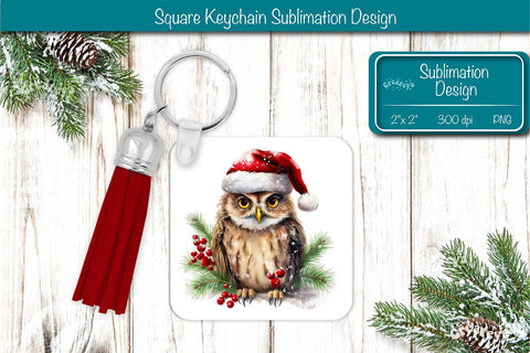 Christmas Keychain PNG Sublimation Christmas Cute Animal PNG Sublimation Createya Design 