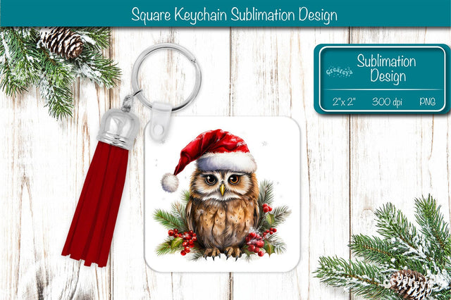 Christmas Keychain PNG Sublimation Christmas Cute Animal PNG Sublimation Createya Design 