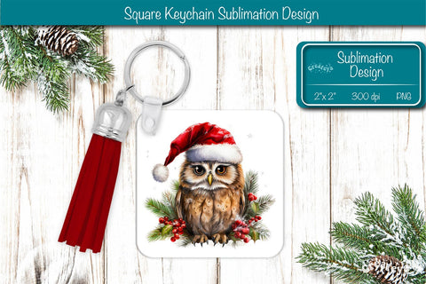 Christmas Keychain PNG Sublimation Christmas Cute Animal PNG Sublimation Createya Design 