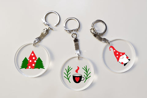 Christmas Keychain SVG. Xmas Bundles. Christmas Sign SVG SVG Olga Terlyanskaya 
