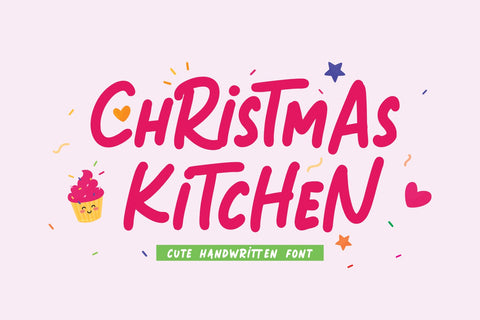 Christmas Kitchen Font Mozarella 