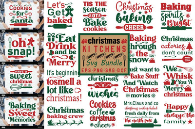 Christmas Kitchen Svg Bundle SVG Angelina750 