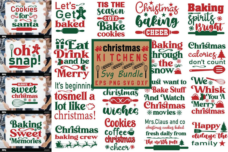 Christmas Kitchen Svg Bundle SVG Angelina750 