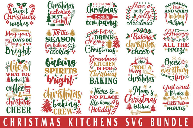 Christmas kitchen svg bundle SVG Angelina750 