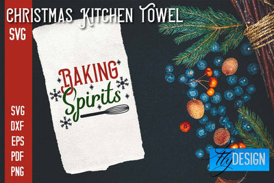 Christmas Kitchen Towel SVG | Kitchen Quotes Design | Home SVG SVG Fly Design 
