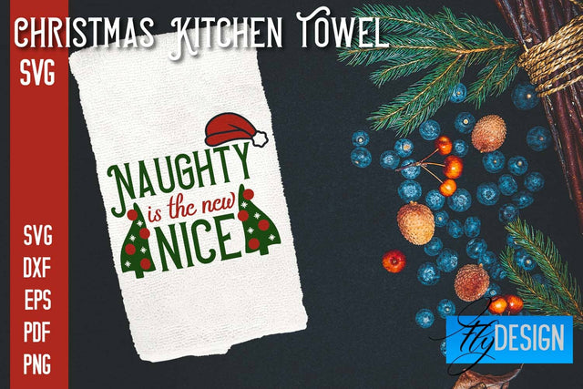 Christmas Kitchen Towel SVG | Kitchen Quotes Design | Home SVG SVG Fly Design 