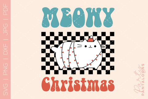 CHRISTMAS KITTY | cute Christmas SVG SVG Partypantaloons 