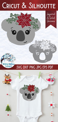 Christmas Koala SVG SVG Wispy Willow Designs 
